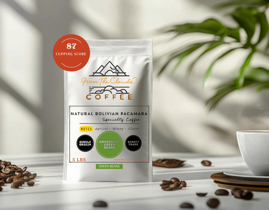 GREEN COFFEE BEANS - Natural Bolivian Pacamara