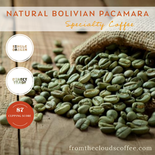 GREEN COFFEE BEANS - Natural Bolivian Pacamara